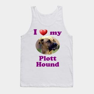 I Love My Plott Hound Tank Top